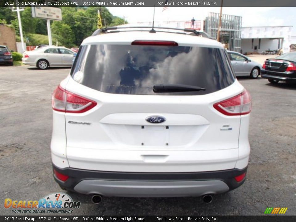 2013 Ford Escape SE 2.0L EcoBoost 4WD Oxford White / Medium Light Stone Photo #7