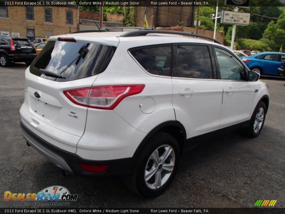 2013 Ford Escape SE 2.0L EcoBoost 4WD Oxford White / Medium Light Stone Photo #8
