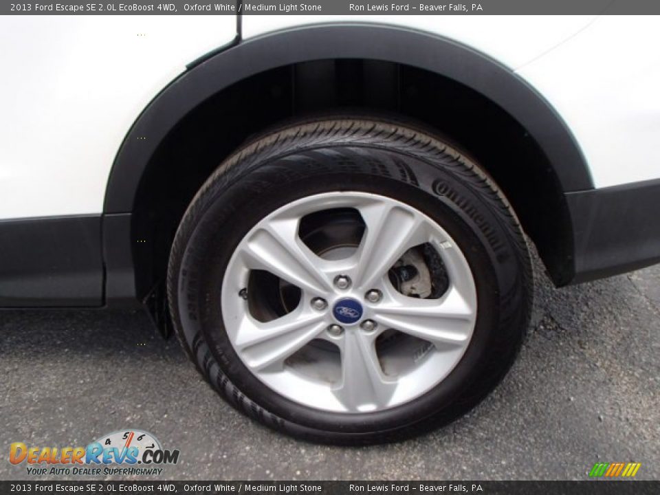 2013 Ford Escape SE 2.0L EcoBoost 4WD Oxford White / Medium Light Stone Photo #9