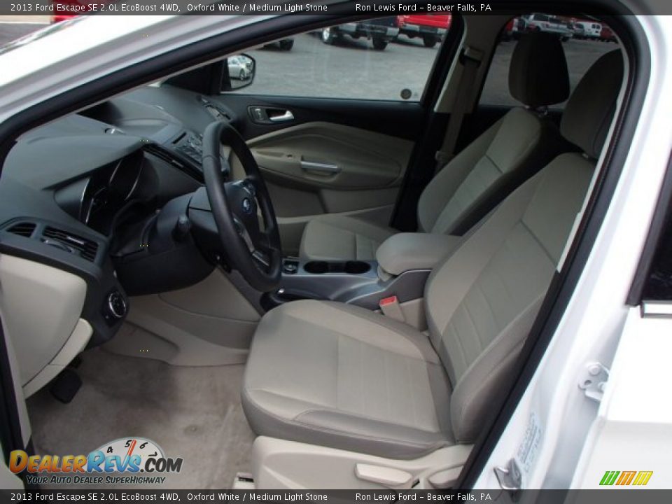2013 Ford Escape SE 2.0L EcoBoost 4WD Oxford White / Medium Light Stone Photo #11