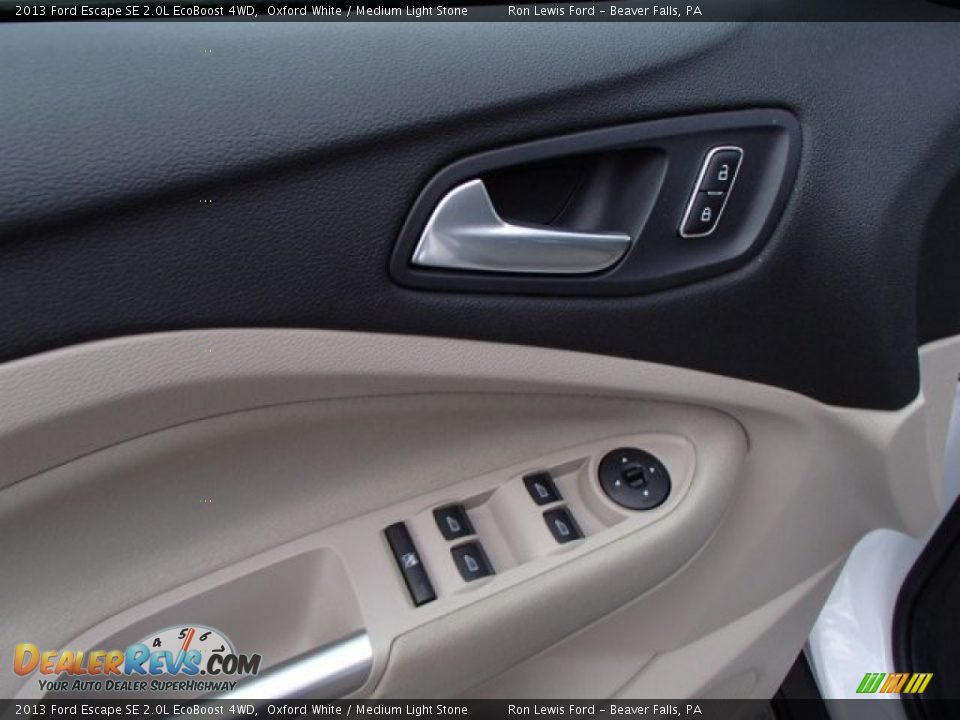 2013 Ford Escape SE 2.0L EcoBoost 4WD Oxford White / Medium Light Stone Photo #15