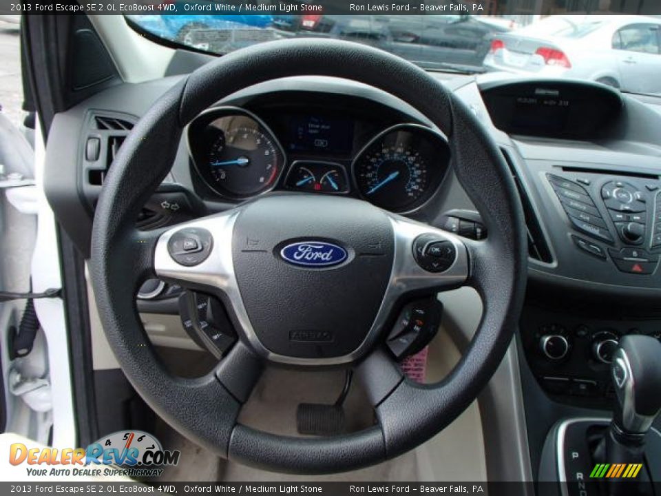 2013 Ford Escape SE 2.0L EcoBoost 4WD Oxford White / Medium Light Stone Photo #18