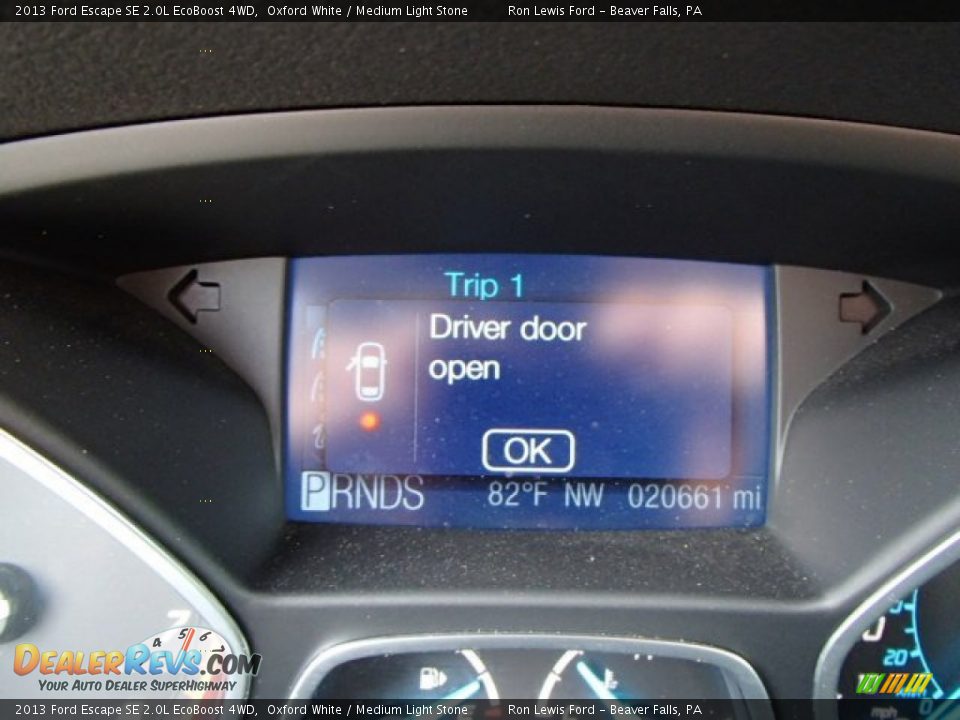 2013 Ford Escape SE 2.0L EcoBoost 4WD Oxford White / Medium Light Stone Photo #19