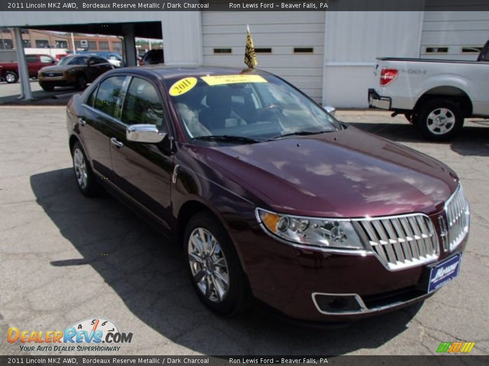 2011 Lincoln MKZ AWD Bordeaux Reserve Metallic / Dark Charcoal Photo #2