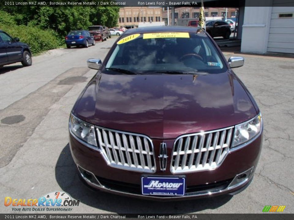 2011 Lincoln MKZ AWD Bordeaux Reserve Metallic / Dark Charcoal Photo #3