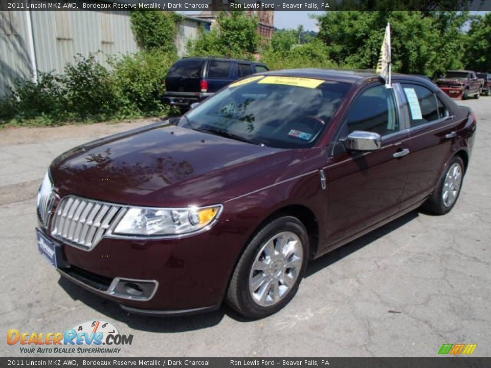 2011 Lincoln MKZ AWD Bordeaux Reserve Metallic / Dark Charcoal Photo #4