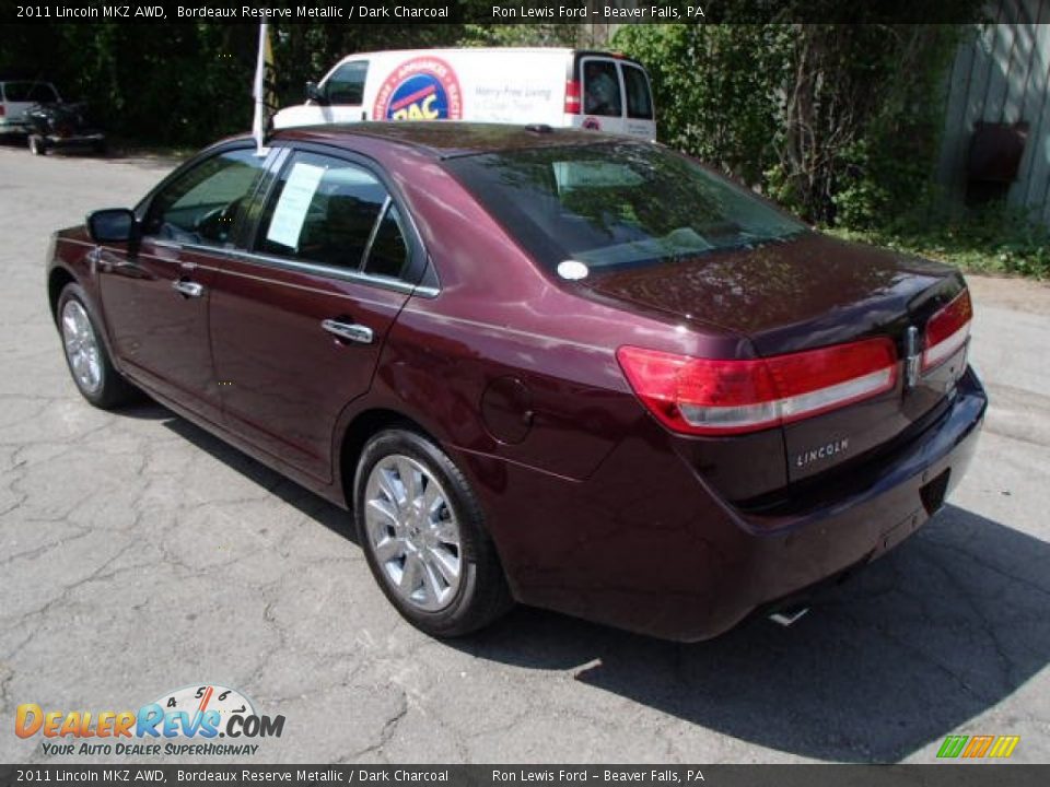 2011 Lincoln MKZ AWD Bordeaux Reserve Metallic / Dark Charcoal Photo #6