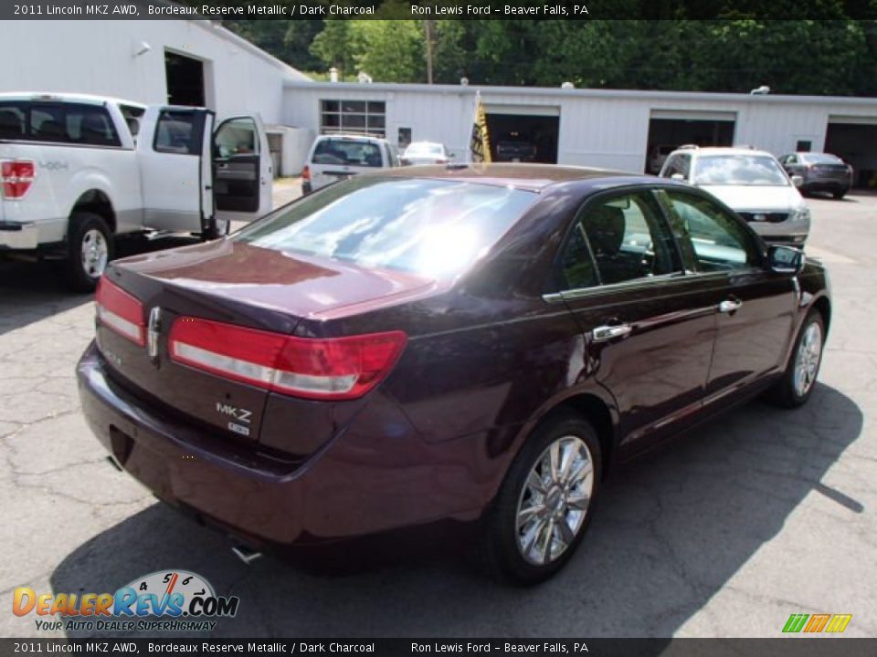 2011 Lincoln MKZ AWD Bordeaux Reserve Metallic / Dark Charcoal Photo #8