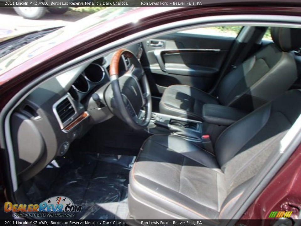 2011 Lincoln MKZ AWD Bordeaux Reserve Metallic / Dark Charcoal Photo #11