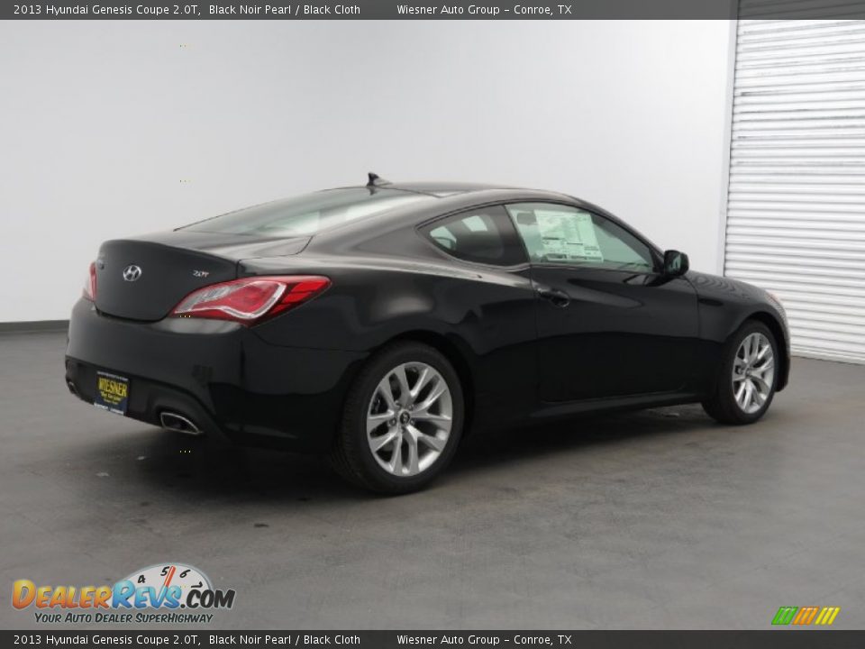 2013 Hyundai Genesis Coupe 2.0T Black Noir Pearl / Black Cloth Photo #2