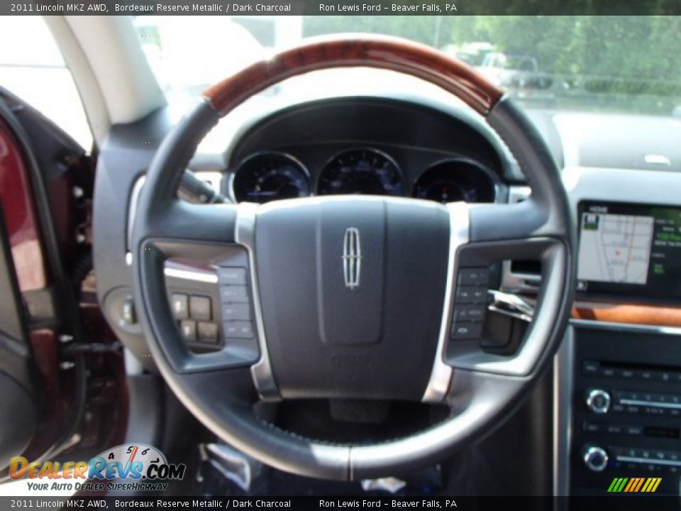 2011 Lincoln MKZ AWD Bordeaux Reserve Metallic / Dark Charcoal Photo #18