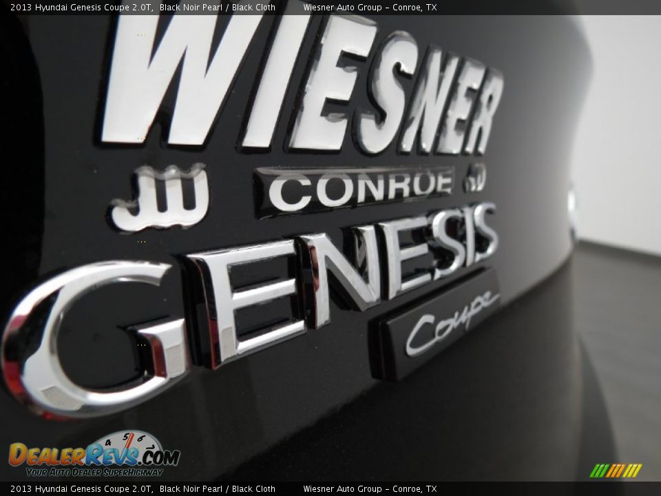 2013 Hyundai Genesis Coupe 2.0T Black Noir Pearl / Black Cloth Photo #7