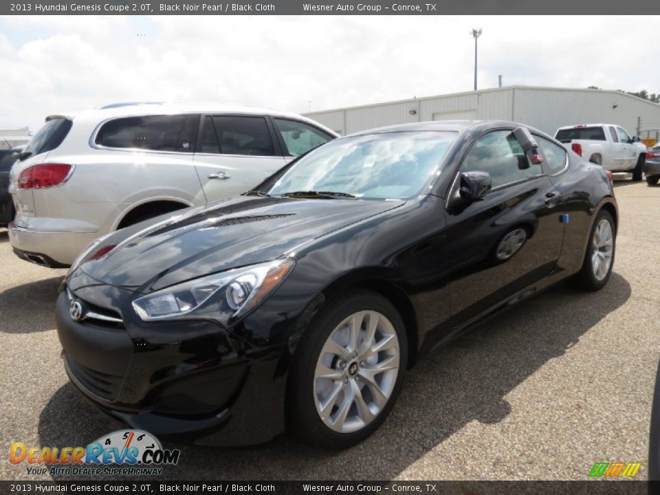 2013 Hyundai Genesis Coupe 2.0T Black Noir Pearl / Black Cloth Photo #9