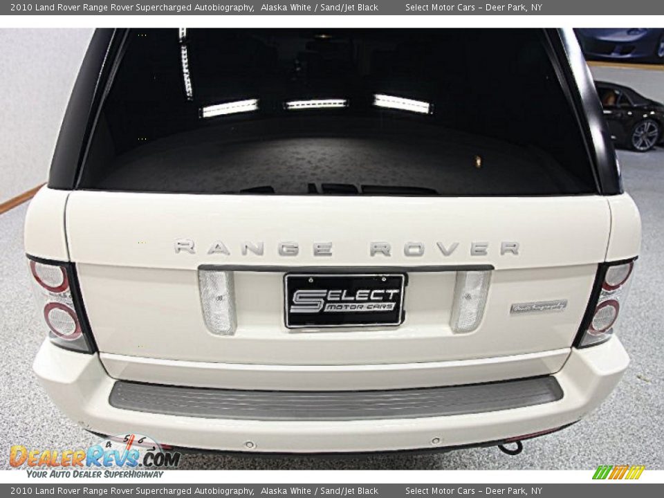 2010 Land Rover Range Rover Supercharged Autobiography Alaska White / Sand/Jet Black Photo #5