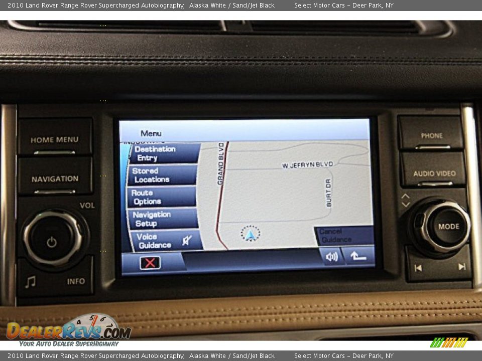2010 Land Rover Range Rover Supercharged Autobiography Alaska White / Sand/Jet Black Photo #10