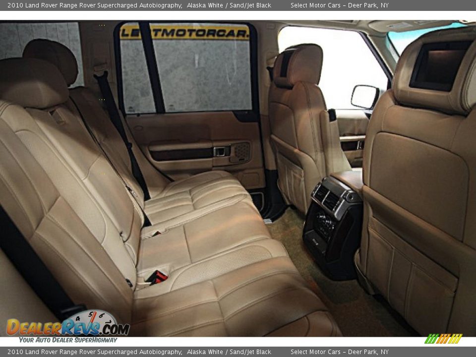 2010 Land Rover Range Rover Supercharged Autobiography Alaska White / Sand/Jet Black Photo #12