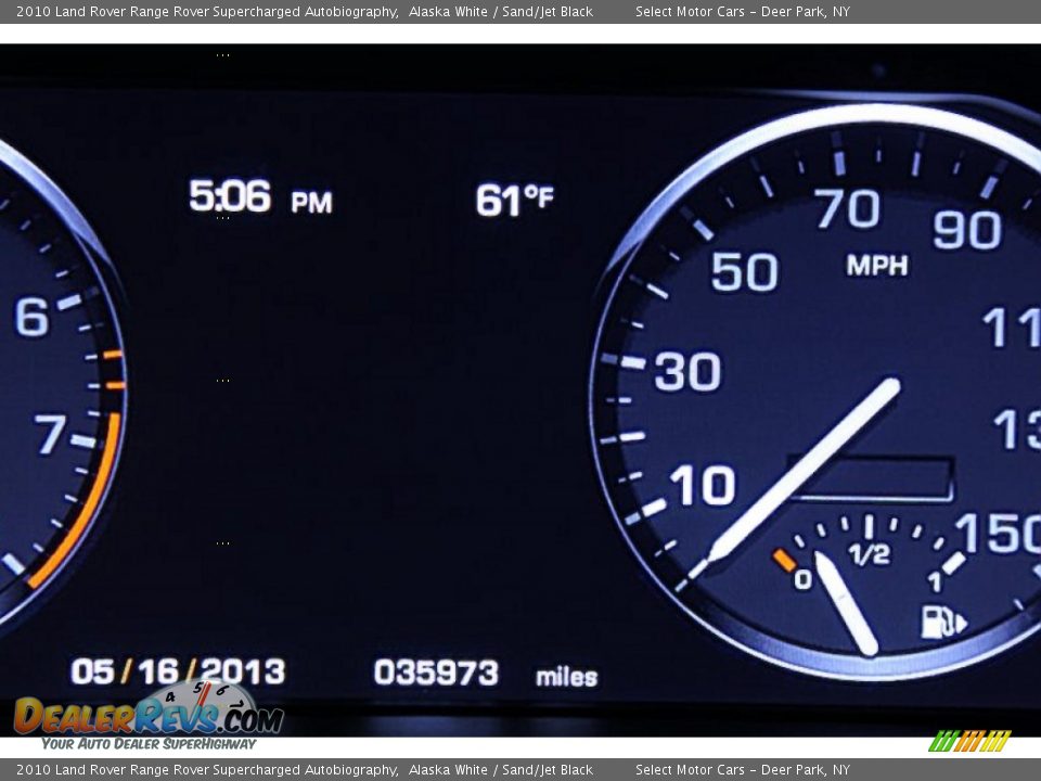 2010 Land Rover Range Rover Supercharged Autobiography Alaska White / Sand/Jet Black Photo #14