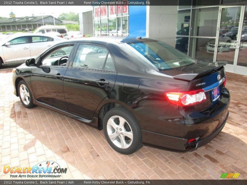2012 Toyota Corolla S Black Sand Pearl / Ash Photo #2