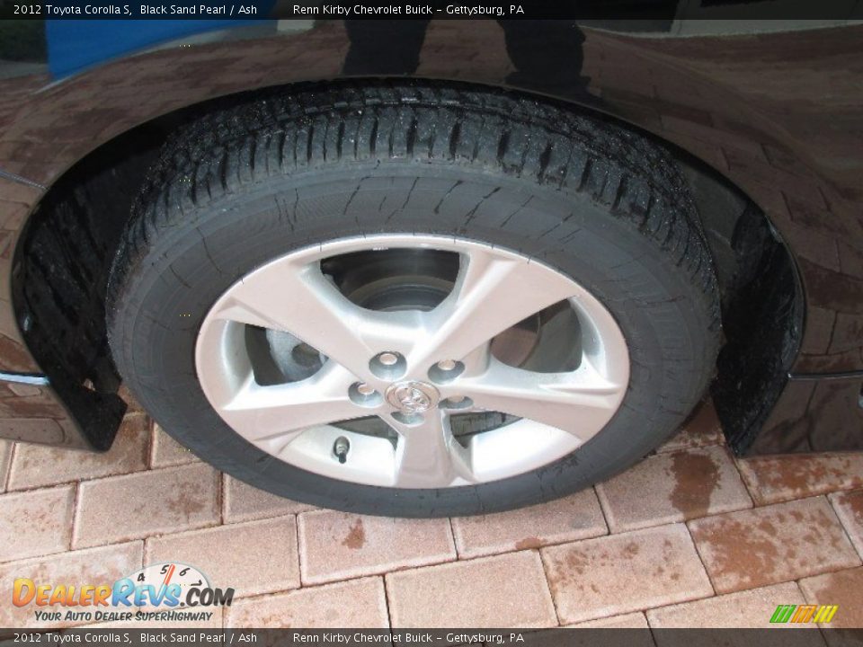 2012 Toyota Corolla S Black Sand Pearl / Ash Photo #4