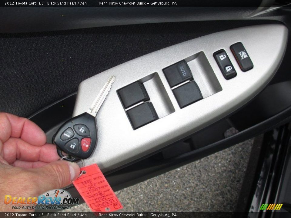 2012 Toyota Corolla S Black Sand Pearl / Ash Photo #5