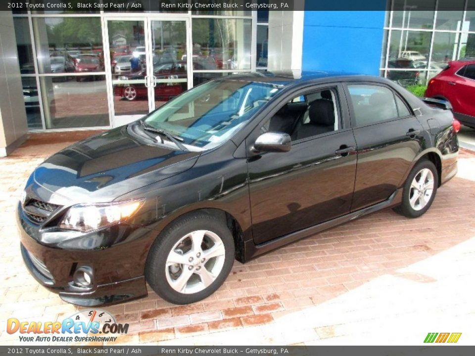 2012 Toyota Corolla S Black Sand Pearl / Ash Photo #10