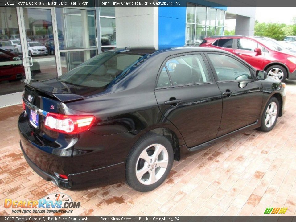 2012 Toyota Corolla S Black Sand Pearl / Ash Photo #11