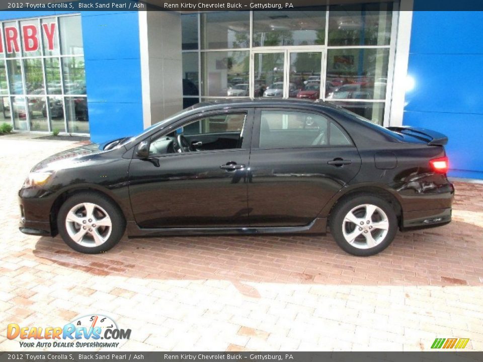 2012 Toyota Corolla S Black Sand Pearl / Ash Photo #13