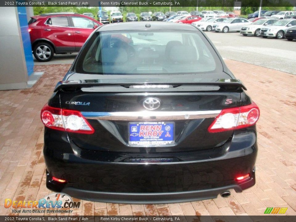 2012 Toyota Corolla S Black Sand Pearl / Ash Photo #14