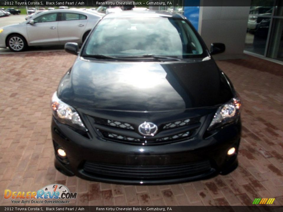 2012 Toyota Corolla S Black Sand Pearl / Ash Photo #15