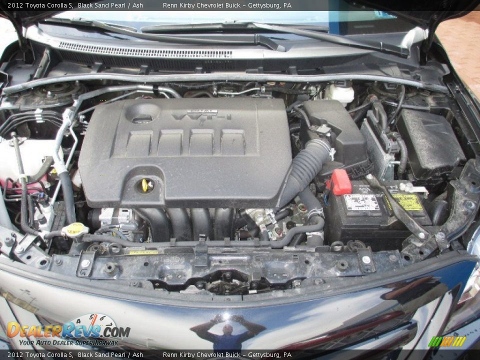 2012 Toyota Corolla S Black Sand Pearl / Ash Photo #16