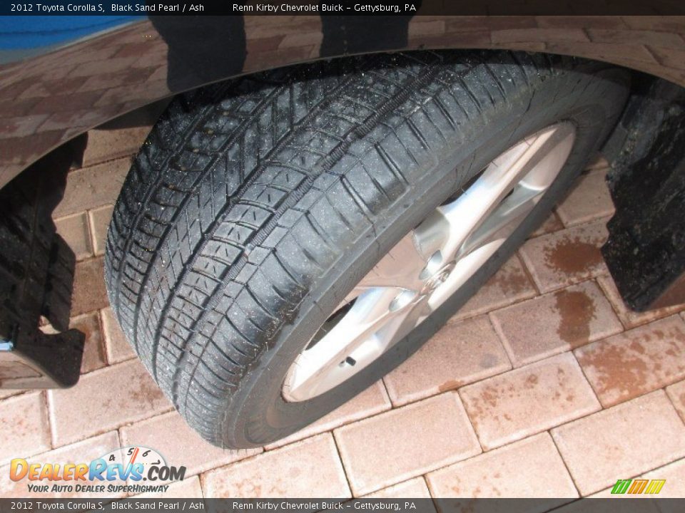 2012 Toyota Corolla S Black Sand Pearl / Ash Photo #18