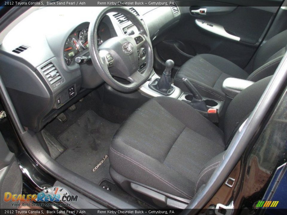 2012 Toyota Corolla S Black Sand Pearl / Ash Photo #19