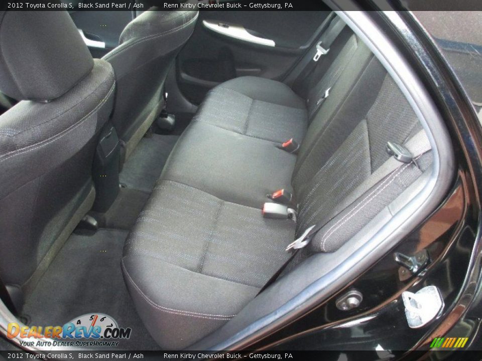 2012 Toyota Corolla S Black Sand Pearl / Ash Photo #20