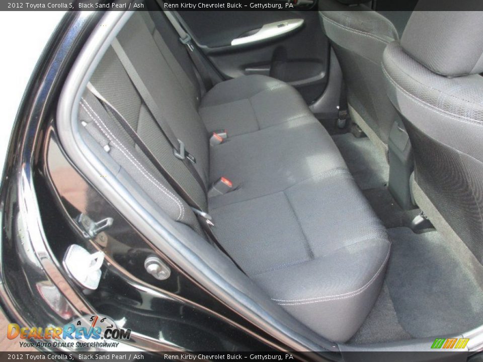 2012 Toyota Corolla S Black Sand Pearl / Ash Photo #22