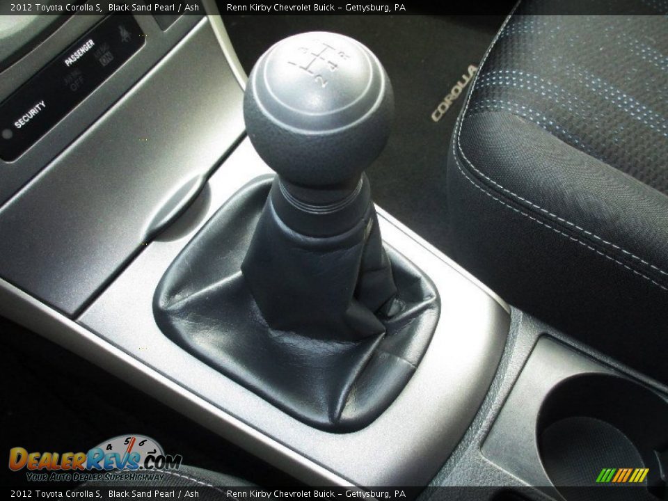 2012 Toyota Corolla S Black Sand Pearl / Ash Photo #24
