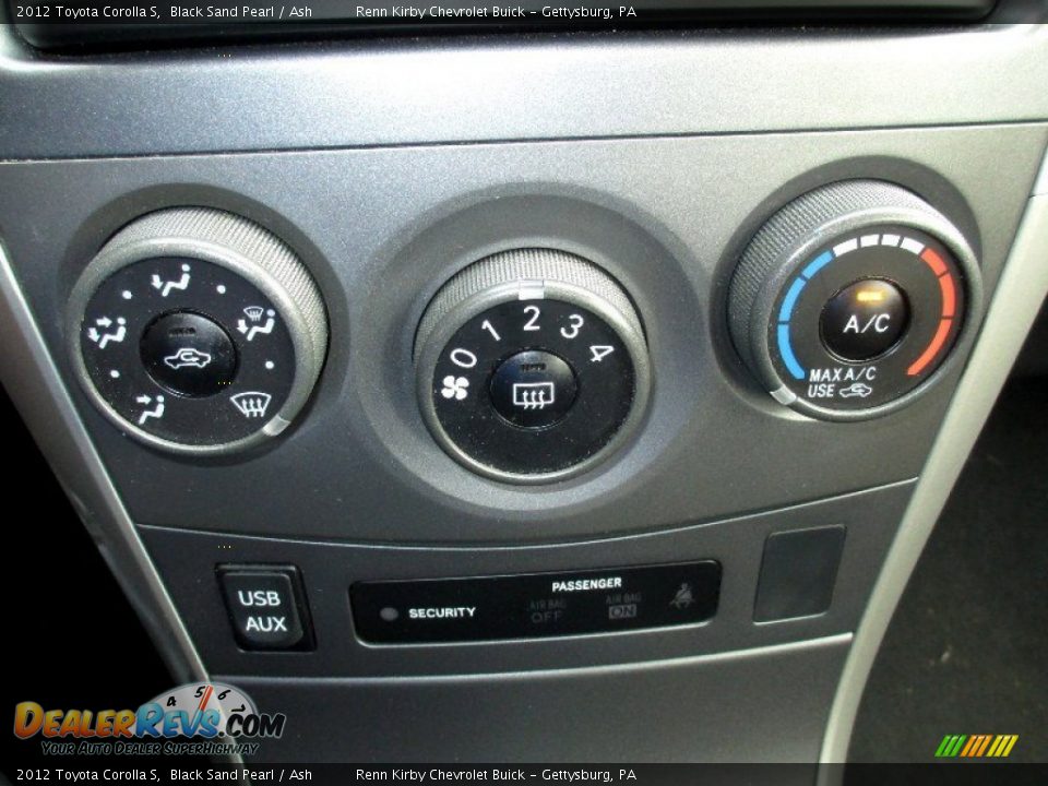 2012 Toyota Corolla S Black Sand Pearl / Ash Photo #26