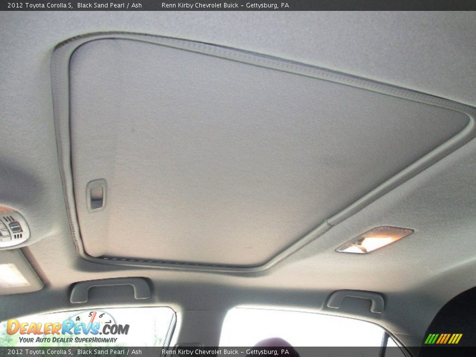 2012 Toyota Corolla S Black Sand Pearl / Ash Photo #27