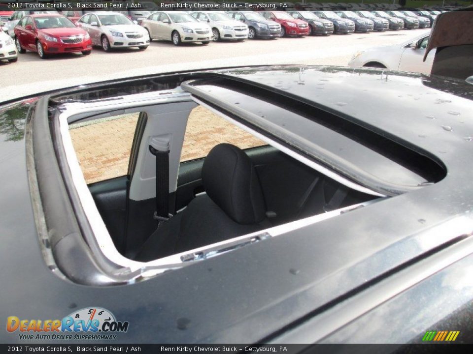 2012 Toyota Corolla S Black Sand Pearl / Ash Photo #28
