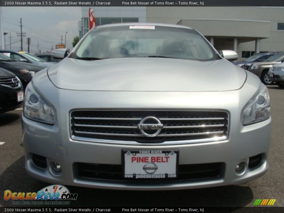 2009 Nissan Maxima 3.5 S Radiant Silver Metallic / Charcoal Photo #2