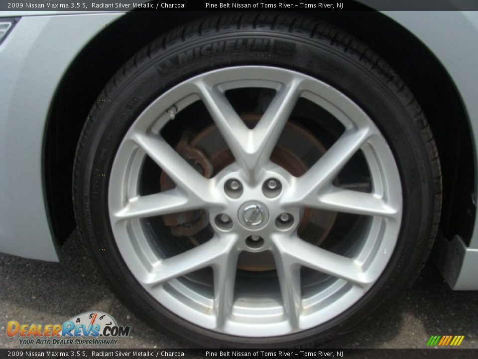 2009 Nissan Maxima 3.5 S Radiant Silver Metallic / Charcoal Photo #3