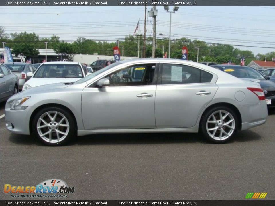 2009 Nissan Maxima 3.5 S Radiant Silver Metallic / Charcoal Photo #4