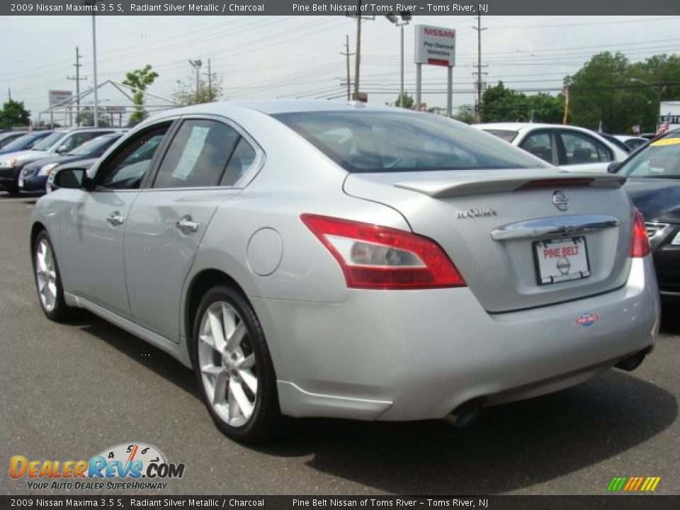 2009 Nissan Maxima 3.5 S Radiant Silver Metallic / Charcoal Photo #5