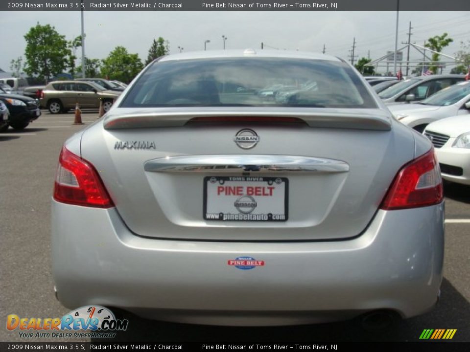 2009 Nissan Maxima 3.5 S Radiant Silver Metallic / Charcoal Photo #6