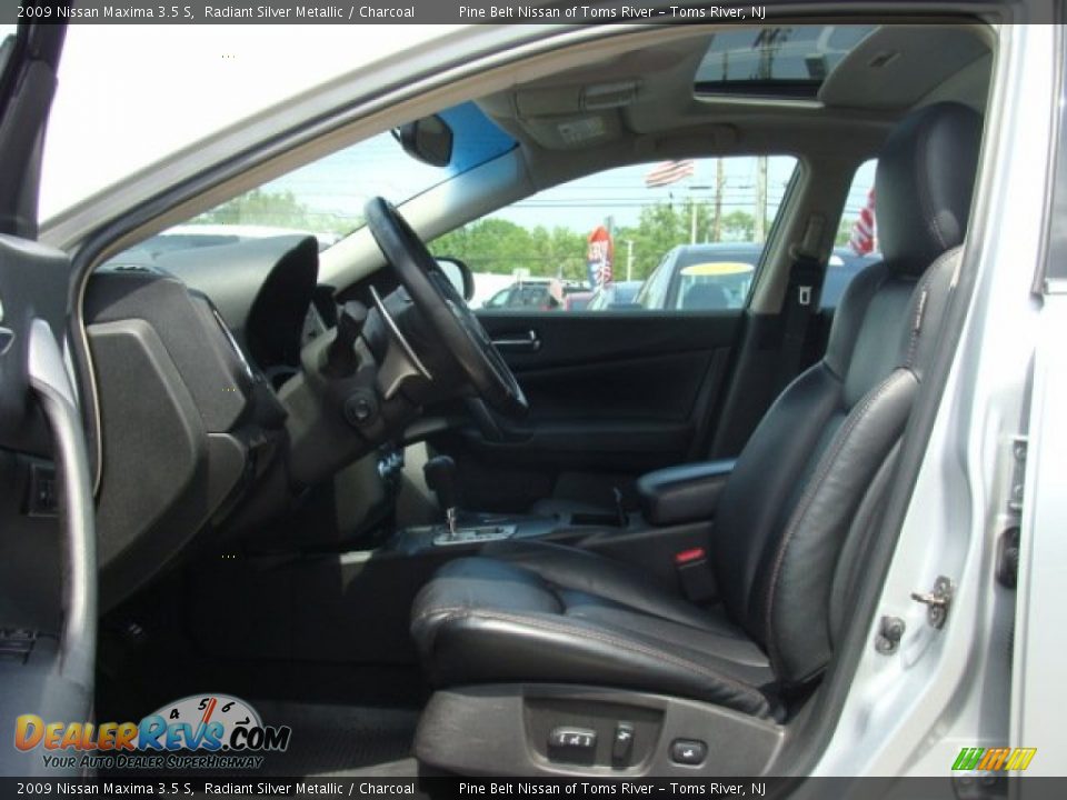 2009 Nissan Maxima 3.5 S Radiant Silver Metallic / Charcoal Photo #10