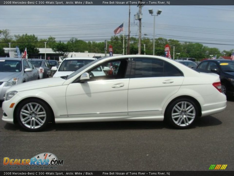 2008 Mercedes-Benz C 300 4Matic Sport Arctic White / Black Photo #4