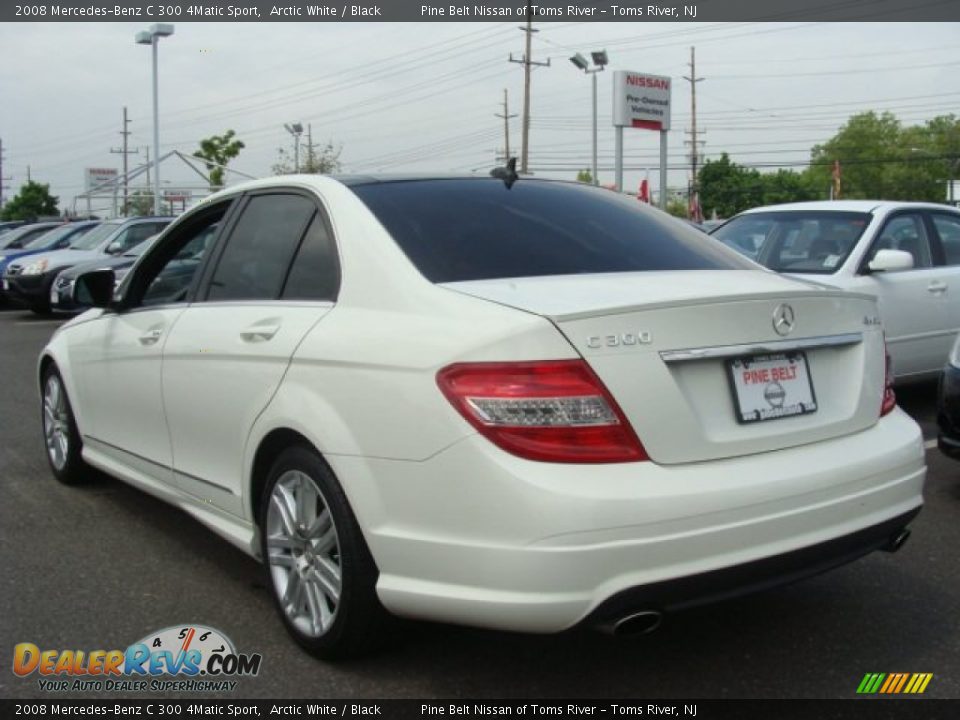 2008 Mercedes-Benz C 300 4Matic Sport Arctic White / Black Photo #5