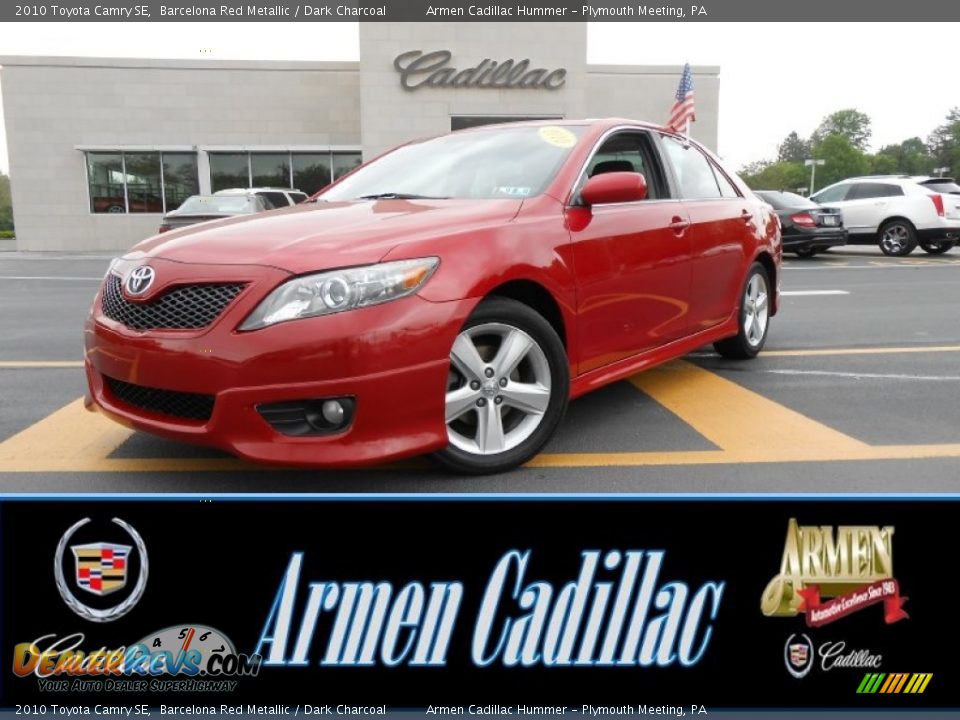 2010 Toyota Camry SE Barcelona Red Metallic / Dark Charcoal Photo #1