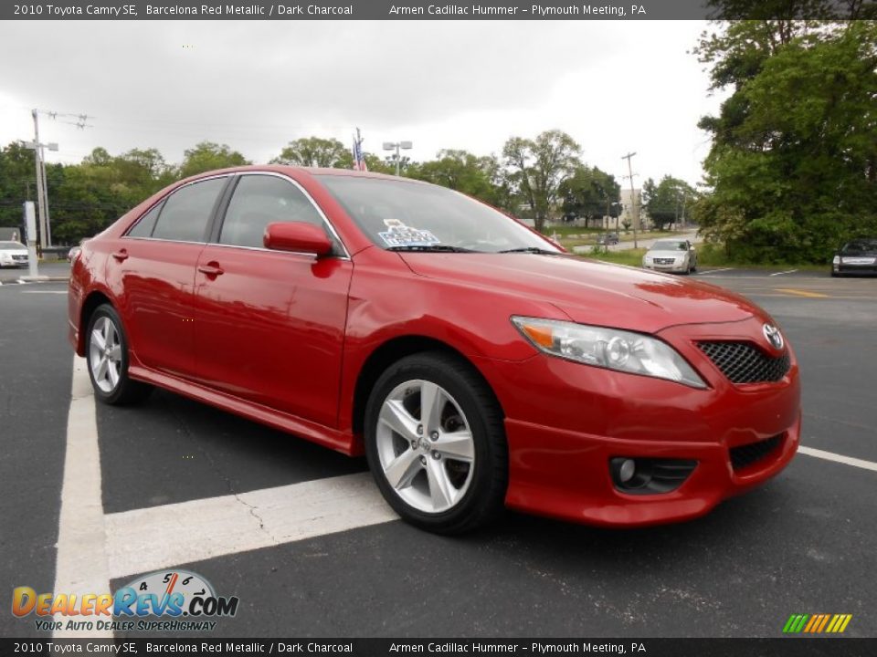 2010 Toyota Camry SE Barcelona Red Metallic / Dark Charcoal Photo #3