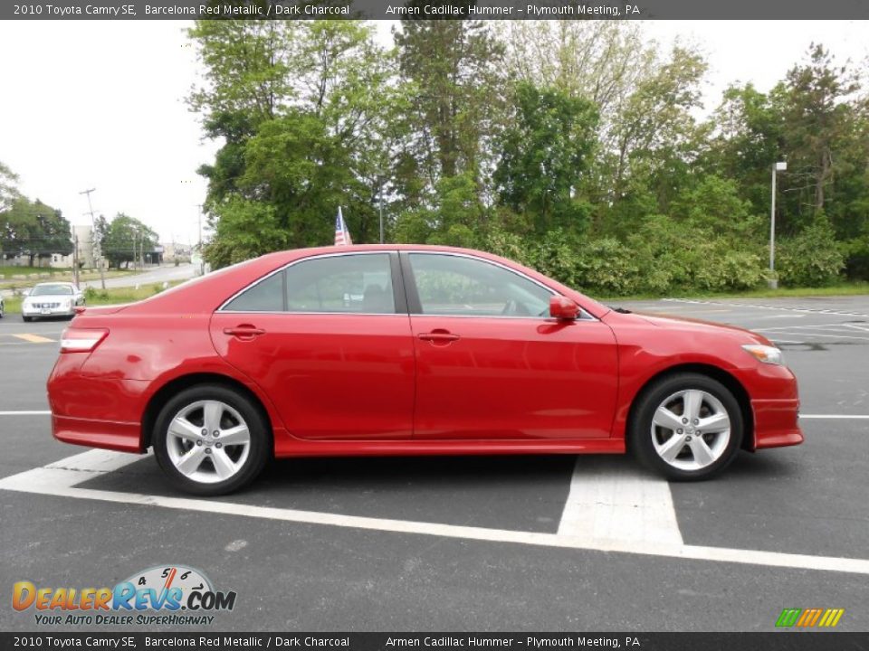 2010 Toyota Camry SE Barcelona Red Metallic / Dark Charcoal Photo #4