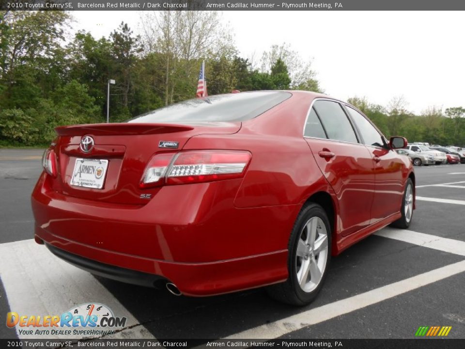 2010 Toyota Camry SE Barcelona Red Metallic / Dark Charcoal Photo #5